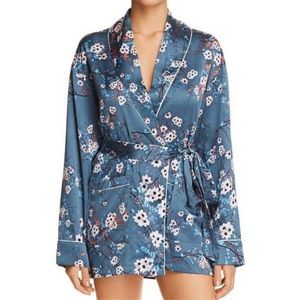 Sam Edelman Floral Printed Smoking Jacket